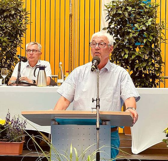 Thomas Zachler bei seiner Rede